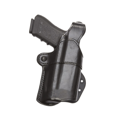 Black Leather Nightguard Light Bearing Paddle Holster