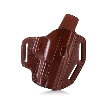 OWB Leather Gun Holster with Custom Molding - Premium Handcrafted Multiple Position Carry Holster