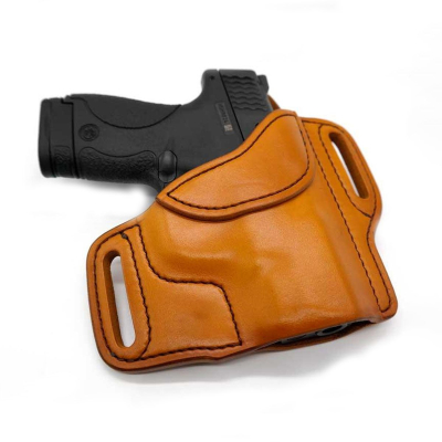 Predator OWB Leather Pancake Holster – Saddle Tan