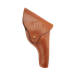 Brown Leather Full Flap Revolver Holster US Embossed
