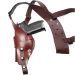 Brown Leather Vertical Roto Shoulder Holster w/ Steel Thumb Break
