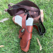 Brown Leather Vertical Shoulder Holster – Thumb-Break, Roto