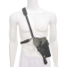 M7 shoulder holster in black drum dyed leather with vertical carry design